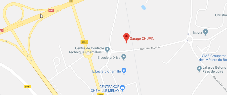Plan Garage Chupin Chemillé